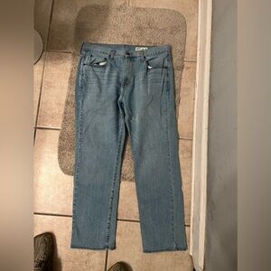 Relaxed straight blue jeans 36x30